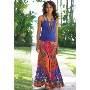 Soft Surroundings Marguerite Maxi Skirt Colorful Size L/XL Style #2GW71